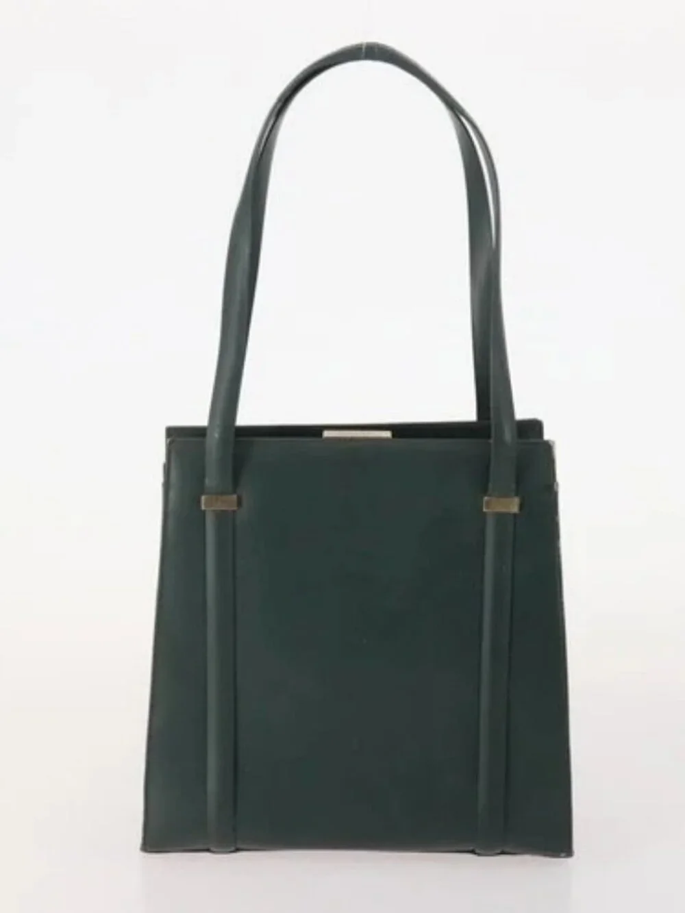 GUCCI GG Canvas Shoulder Bag Leather 3 Set Black Beige Auth bs34147